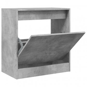 Pantofar, gri beton, 60x34x63,5 cm, lemn compozit - Img 2
