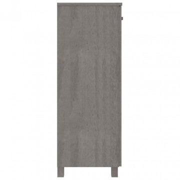 Pantofar, gri deschis, 85x40x108 cm, lemn masiv de pin - Img 4