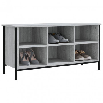 Pantofar, gri sonoma, 100x35x50 cm, lemn prelucrat - Img 4
