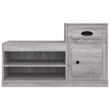 Pantofar, gri sonoma, 100x42x60 cm, lemn prelucrat - Img 5