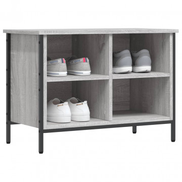 Pantofar, gri sonoma, 69x35x50 cm, lemn compozit - Img 3