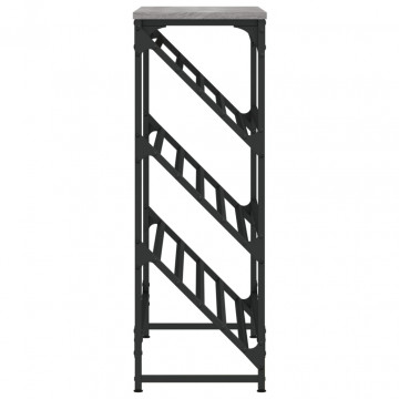 Pantofar, gri sonoma, 90x30x85 cm, lemn prelucrat - Img 8