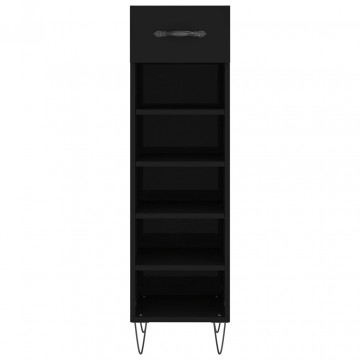 Pantofar, negru, 30x35x105 cm, lemn compozit - Img 5