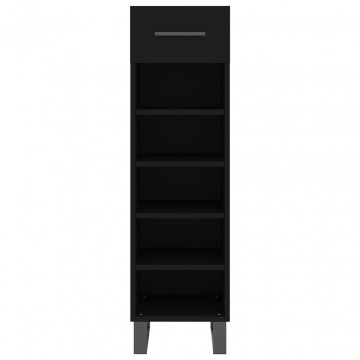 Pantofar, negru, 30x35x105 cm, lemn compozit - Img 5