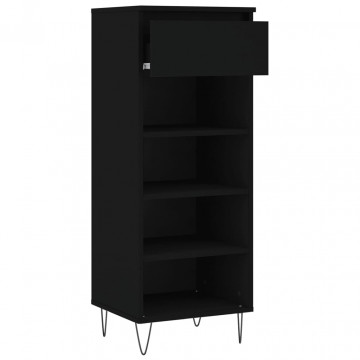 Pantofar, negru, 40x36x105 cm, lemn compozit - Img 5
