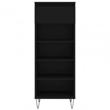 Pantofar, negru, 40x36x105 cm, lemn compozit - Img 8