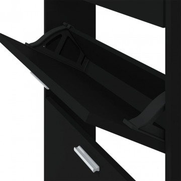 Pantofar, negru, 59x17x150 cm, lemn compozit - Img 7