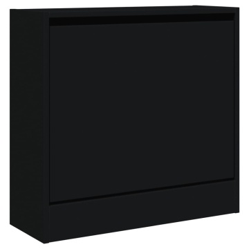 Pantofar, negru, 60x21x57 cm, lemn compozit - Img 4