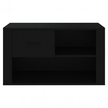Pantofar, negru, 80x35x45 cm, lemn compozit - Img 8