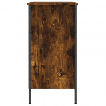 Pantofar, stejar fumuriu, 100x35x70 cm, lemn compozit - Img 8