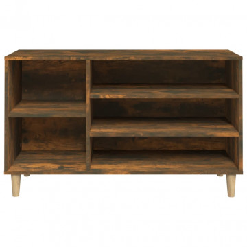 Pantofar, stejar fumuriu, 102x36x60 cm, lemn prelucrat - Img 8