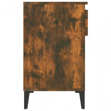 Pantofar, stejar fumuriu, 102x36x60 cm, lemn prelucrat - Img 7