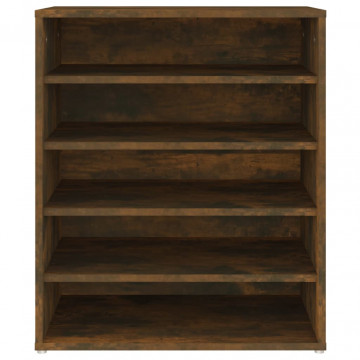 Pantofar, stejar fumuriu, 60x35x70 cm, lemn prelucrat - Img 8