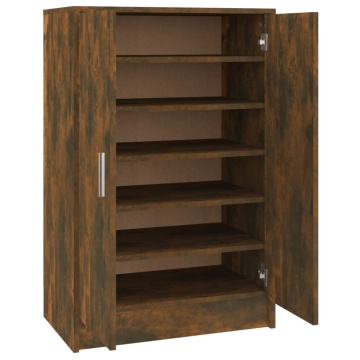 Pantofar, stejar fumuriu, 60x35x92 cm, lemn prelucrat - Img 2
