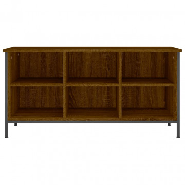 Pantofar, stejar maro, 100x35x50 cm, lemn prelucrat - Img 8