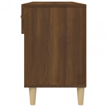 Pantofar, stejar maro, 102x35x55 cm, lemn compozit - Img 7