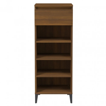Pantofar, stejar maro, 40x36x105 cm, lemn prelucrat - Img 8