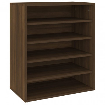 Pantofar, stejar maro, 60x35x70 cm, lemn prelucrat - Img 2