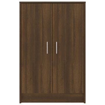 Pantofar, stejar maro, 60x35x92 cm, lemn prelucrat - Img 5