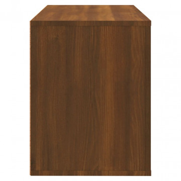 Pantofar, stejar maro, 80x35x45 cm, lemn compozit - Img 5