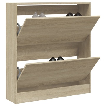 Pantofar, stejar sonoma, 80x21x87,5 cm, lemn compozit - Img 1