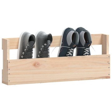 Pantofare de perete, 2 buc., 59x9x23 cm, lemn masiv pin - Img 4