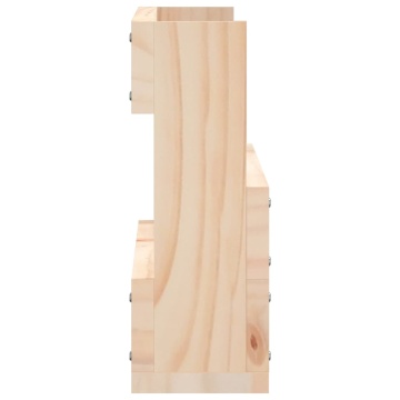 Pantofare de perete, 2 buc., 59x9x23 cm, lemn masiv pin - Img 5