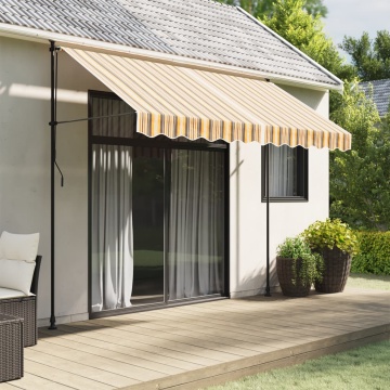 Pânză de rezervă copertină, dungi multicolore, 3x2,5 m - Img 1
