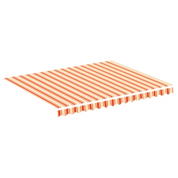 Pânză de rezervă copertină, galben și portocaliu, 3x2,5 m - Img 2