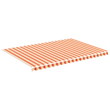 Pânză de rezervă copertină, galben și portocaliu, 5x3,5 m - Img 2