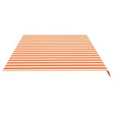 Pânză de rezervă copertină, galben și portocaliu, 6x3,5 m - Img 3