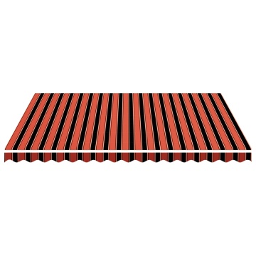 Pânză de rezervă copertină, portocaliu și maro, 4x3,5 m - Img 4