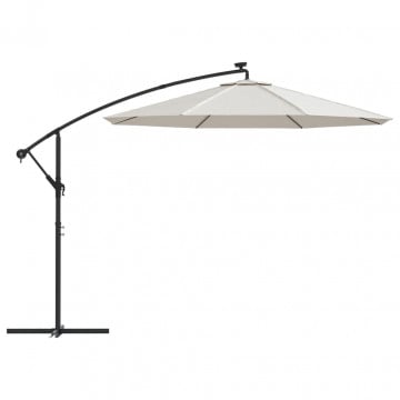 Pânză de schimb umbrelă de soare, alb nisipiu, 300 cm - Img 7