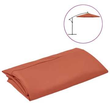 Pânză de schimb umbrelă de soare consolă, cărămiziu, 300 cm - Img 2
