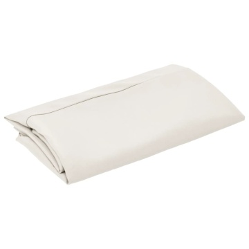 Pânză de schimb umbrelă de soare de exterior alb nisipiu 300 cm - Img 3