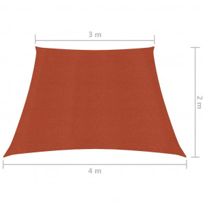 Pânză parasolar, cărămiziu, 3/4x2 m, HDPE, 160 g/m² - Img 5