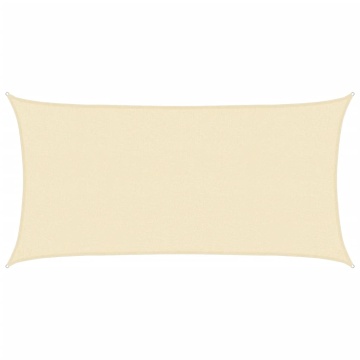 Pânză parasolar, crem, 2x3,5 m, HDPE, 160 g/m² - Img 2