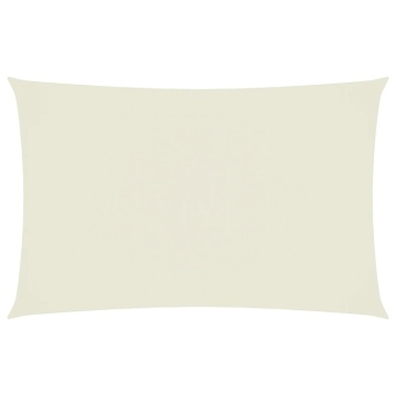 Pânză parasolar, crem, 4x7 m, țesătură oxford, dreptunghiular - Img 2
