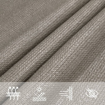 Pânză parasolar gri deschis dreptunghiular 3x5 m HDPE 160 g/m² - Img 7