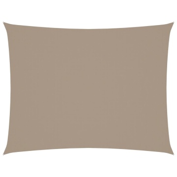 Pânză parasolar gri taupe 4x6 m țesătură oxford dreptunghiular - Img 2