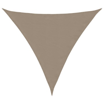 Pânză parasolar gri taupe 6x6x6 m țesătură oxford triunghiular - Img 2