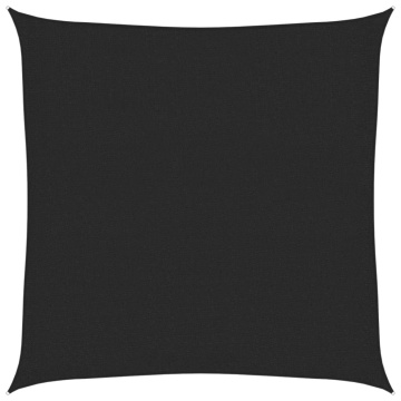 Pânză parasolar, negru, 2,5x2,5 m, HDPE, 160 g/m² - Img 2