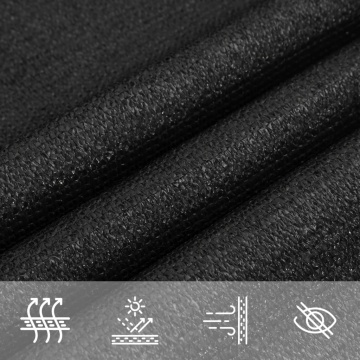 Pânză parasolar, negru, 2,5x2,5 m, HDPE, 160 g/m² - Img 8