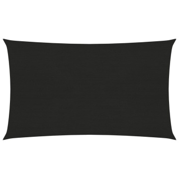 Pânză parasolar, negru, 2x5 m, HDPE, 160 g/m² - Img 1