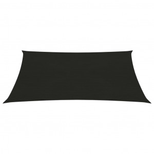 Pânză parasolar, negru, 3,5x4,5 m, HDPE, 160 g/m² - Img 3