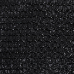 Pânză parasolar, negru, 3,6 x 3,6 m, HDPE, 160 g/m² - Img 2