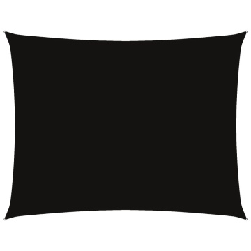 Pânză parasolar, negru, 5x6 m, țesătură oxford, dreptunghiular - Img 2