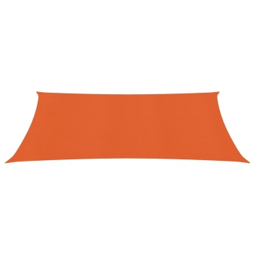 Pânză parasolar, portocaliu dreptunghiular 3x5 m HDPE 160 g/m² - Img 2