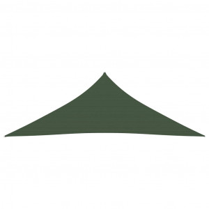Pânză parasolar, verde închis, 3,6x3,6x3,6 m, HDPE, 160 g/m² - Img 3