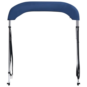 Parasolar barcă Bimini cu 2 arcuri, bleumarin, 150x120x110 cm - Img 5